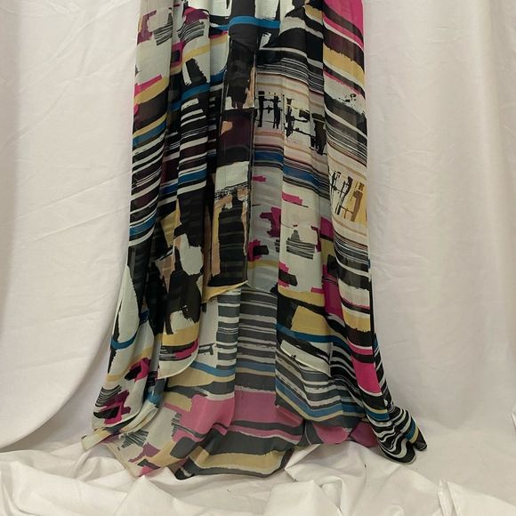 Espaco Fashion stunning full length dress abstract cut outs mesh detail, size M - Picture 3 of 11